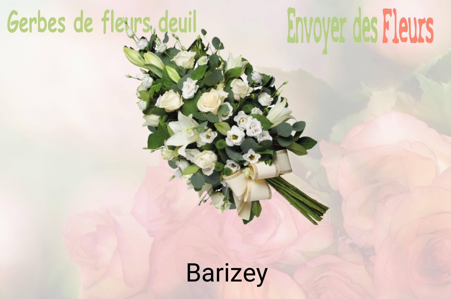 Gerbe de fleurs de deuil livrée à Barizey